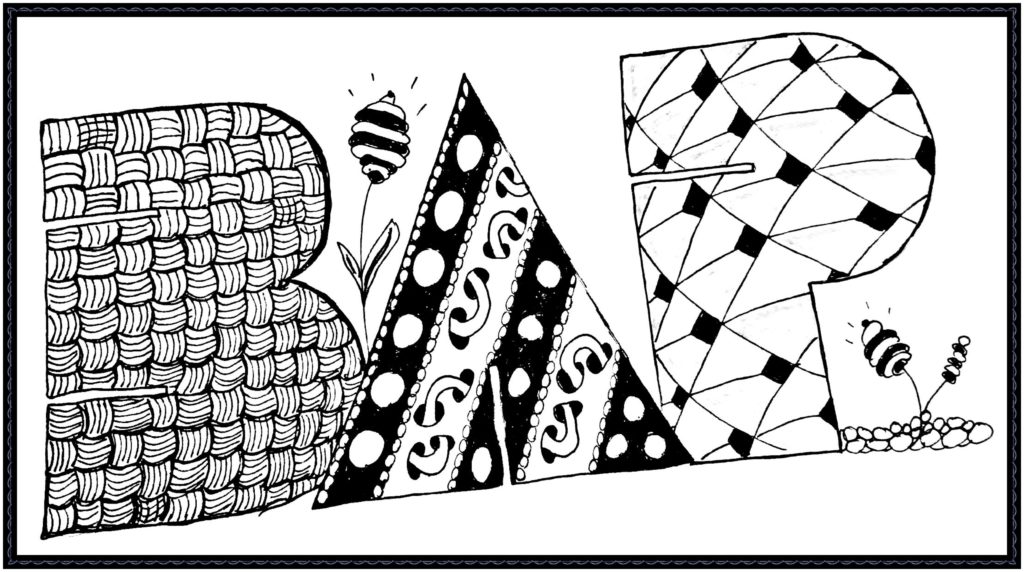 Buchstaben Zentangle