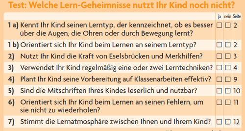 Lerngeheimnisse Test