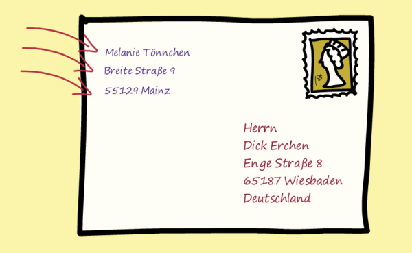 Brief schreiben und Briefumschlag beschriften: So geht´s!