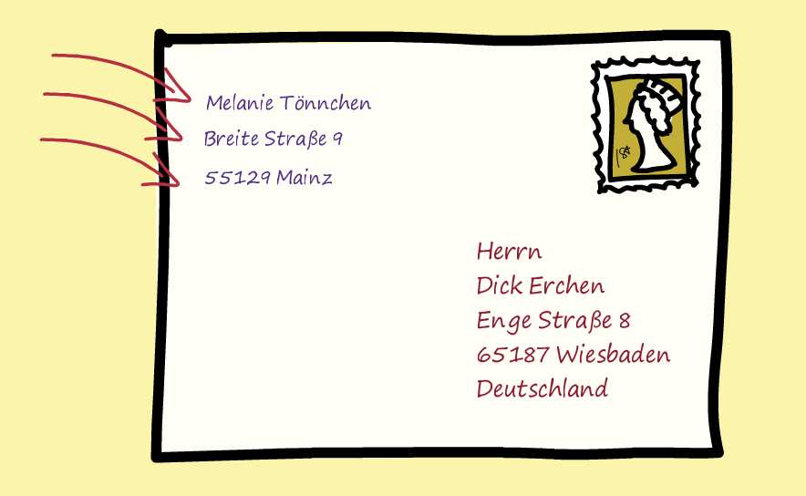 Brief schreiben was kann man in einen Einen freundschaftlichen