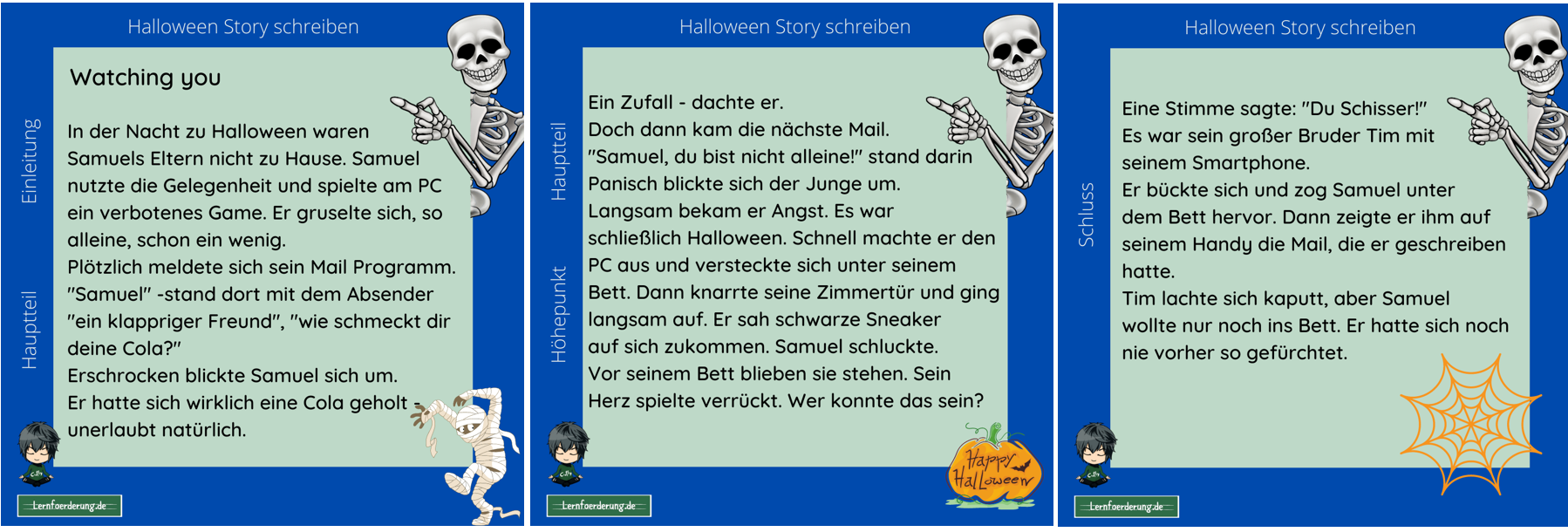 Halloween Gruselgeschichte schreiben