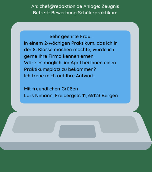 Bewerbung Praktikum