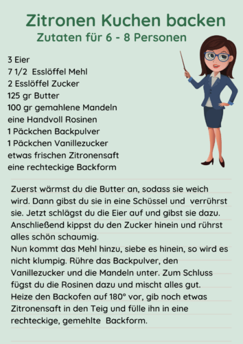 Rezept schreiben