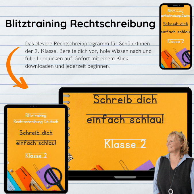 Schreib dich schlau! Blitztraining Rechtschreibung für die 2 Klasse (E-Book)