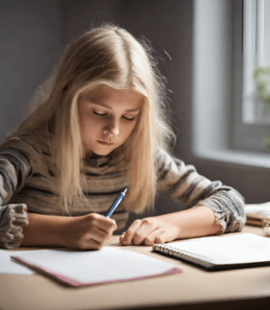 Rechtschreibtest für Kinder mit Problemen beim richtigen Schreiben