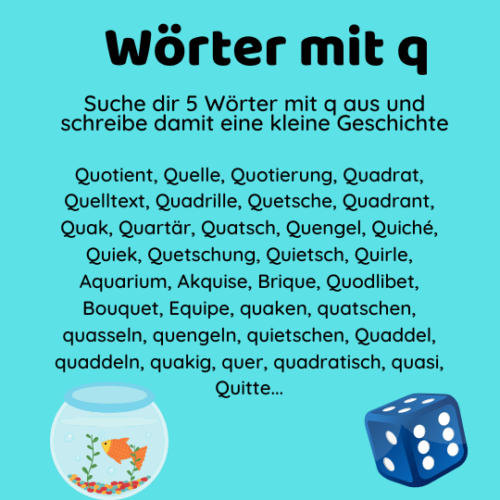 Wörter mit q - eine Auswahl