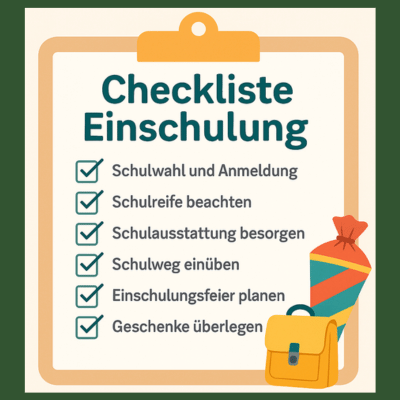 Checkliste Einschulung
