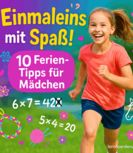 Einmaleins lernen in den Ferien