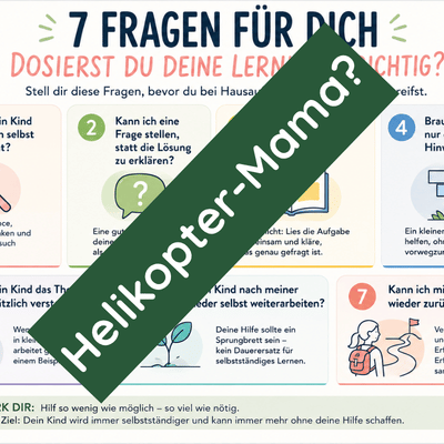 Lernst du zuviel mit deinem Kind?