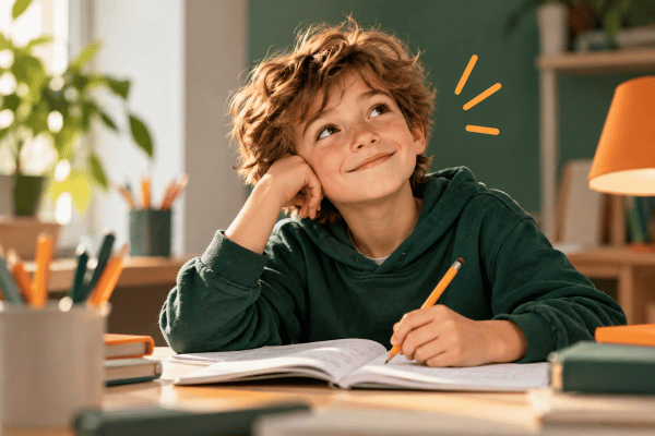 Kind beim Lernen