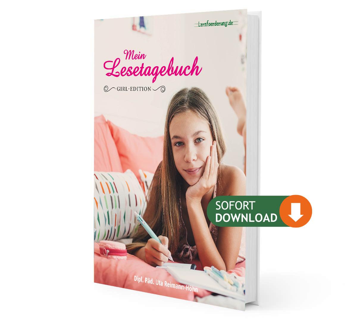 Arbeitshilfe Lesetagebuch für Mädchen von Lernfoerderung.de
